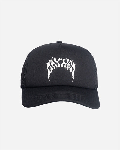 Lost Mayhem Lightning Trucker Hat Vintage Black