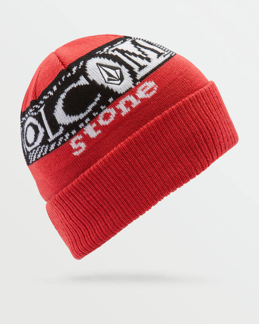 Volcom Lib Stone Legacy Beanie - Ribbon Red