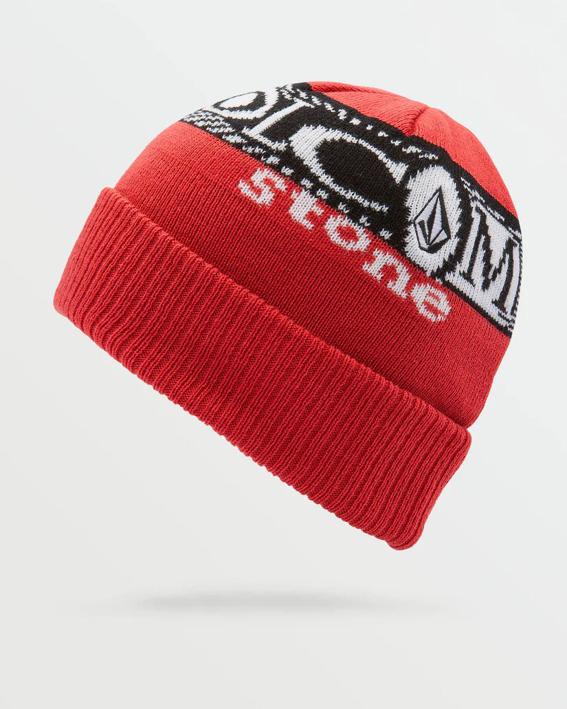 Volcom Lib Stone Legacy Beanie - Ribbon Red