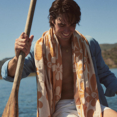 Slowtide Iggy Orange Turkish Towel