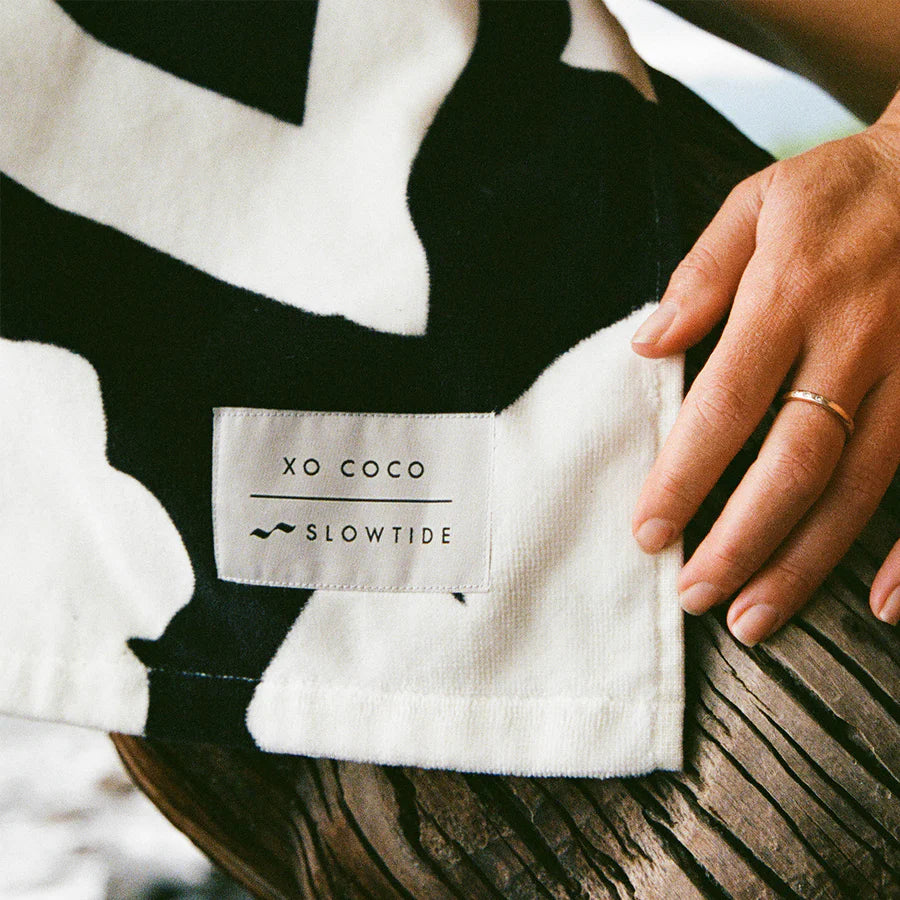 Slowtide XOXO Towel - Black