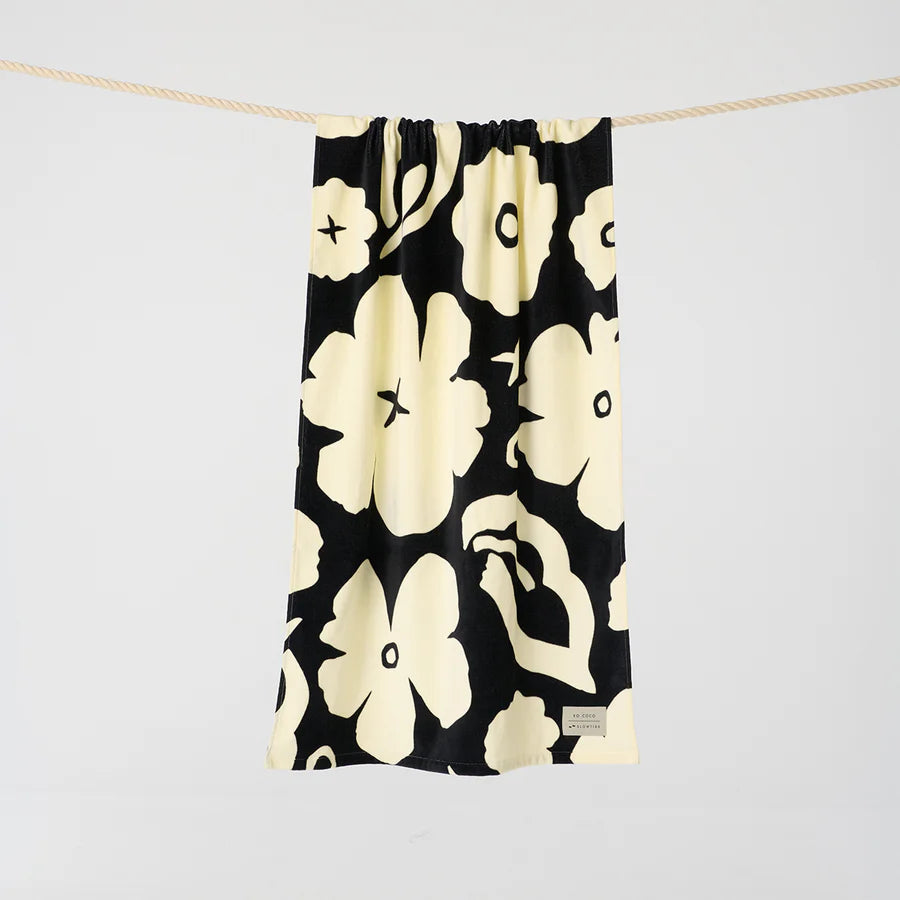 Slowtide XOXO Towel - Black