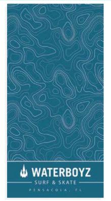 WBZ Topo Beach Towel