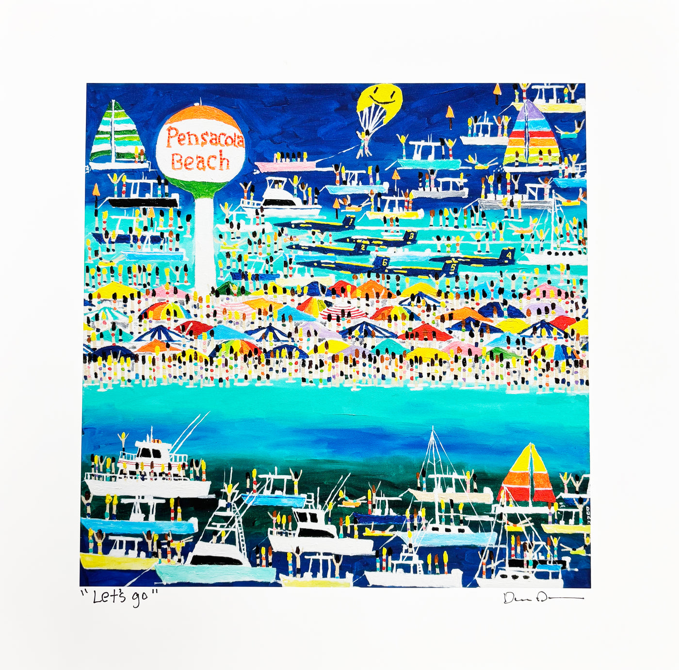 Dan Dun "Let's Go" 13"x13"