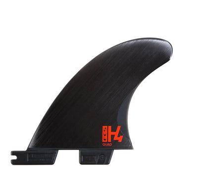 FCS II H4 Quad Rear Fin Set Smoke