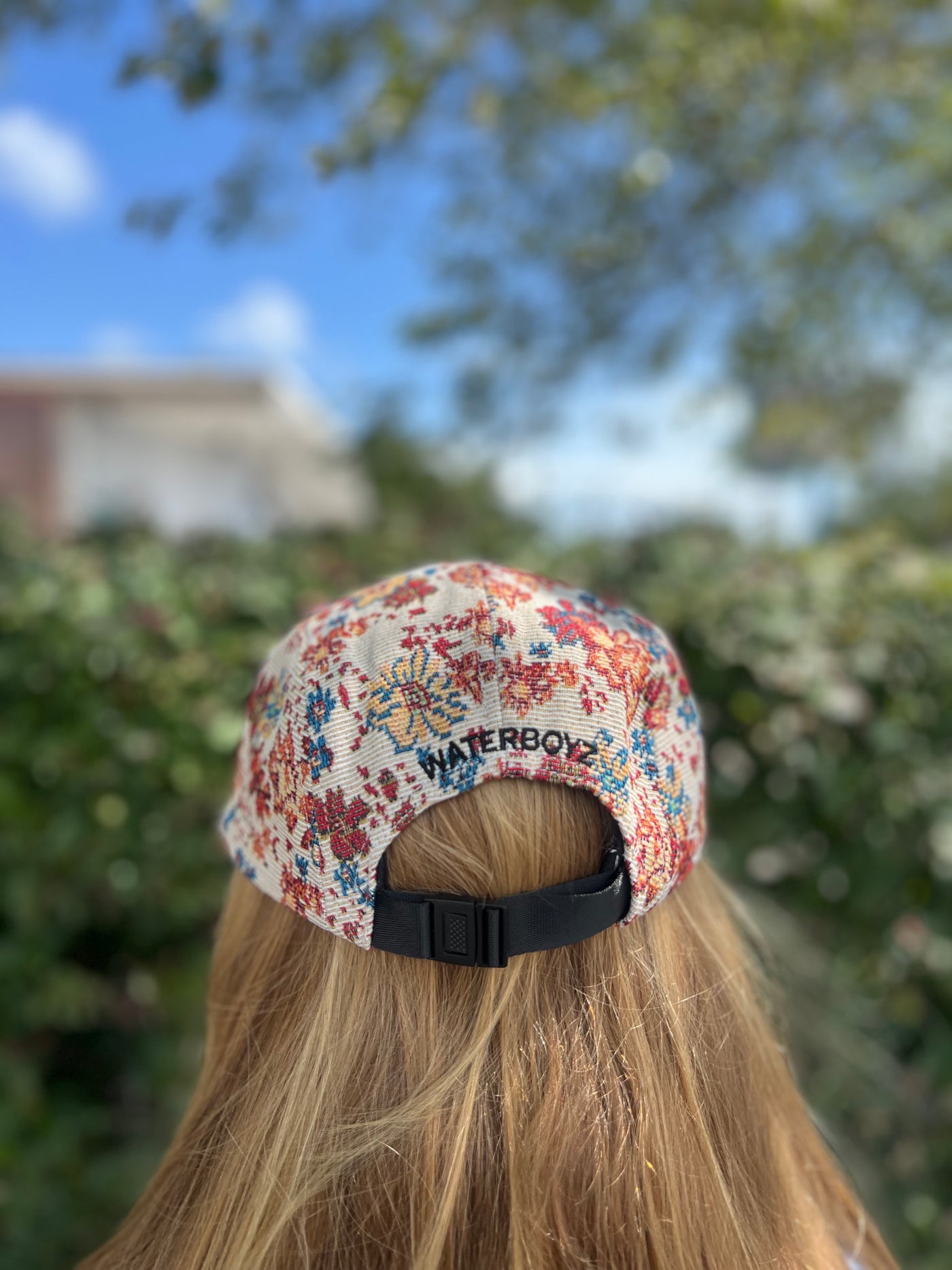 WBZ Jacquard Hat - Floral Beige