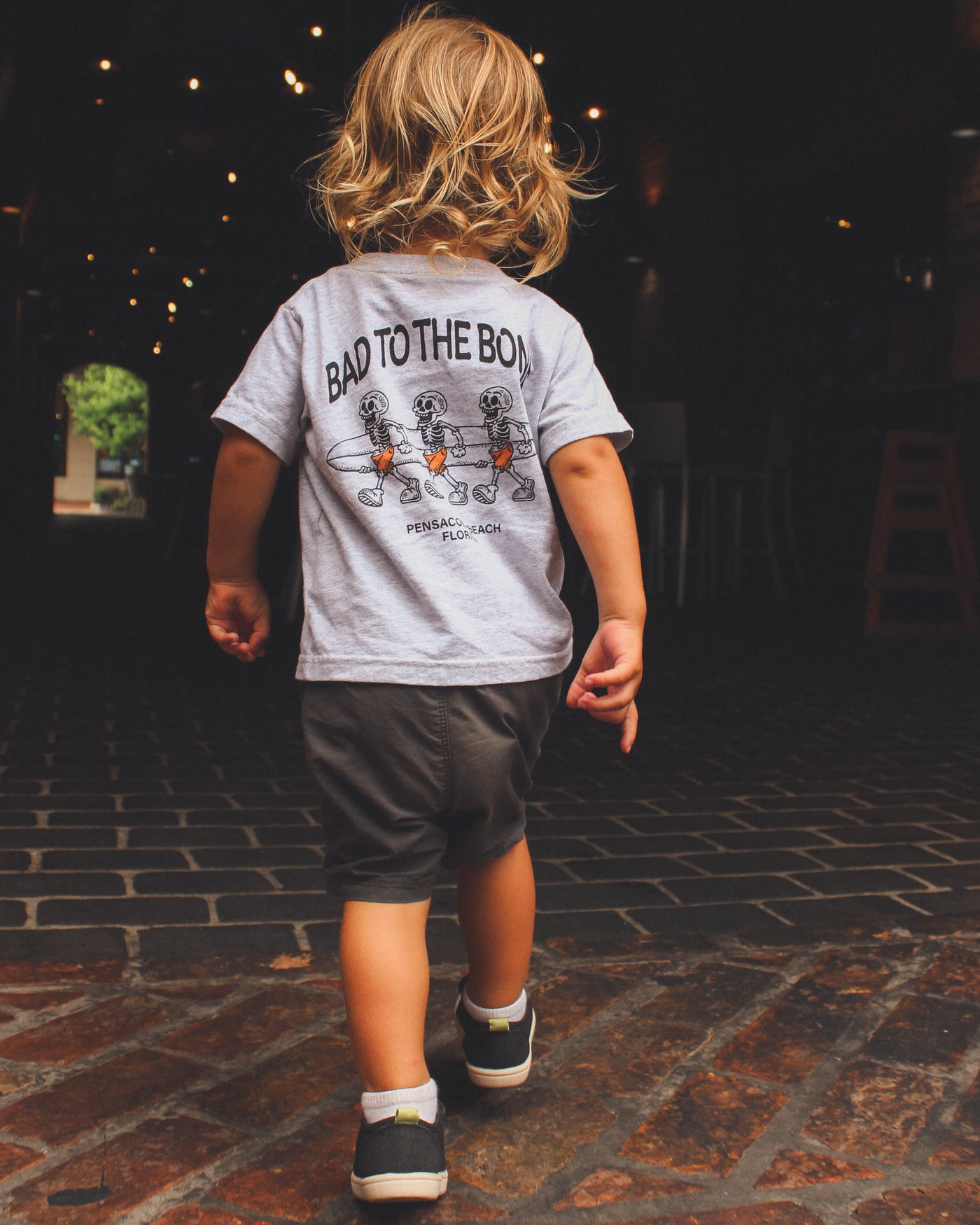 Local Sprouts Kids Bones S/S tee - Ash