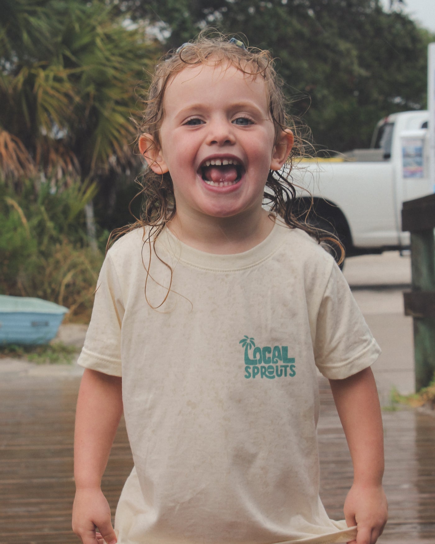 Local Sprouts Kids Silly S/S - Natural