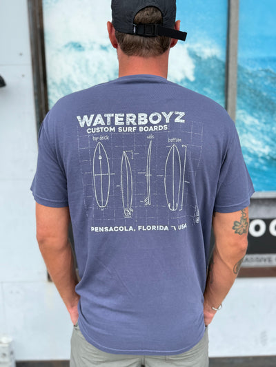 WBZ Surfboard Anatomy S/S Tee
