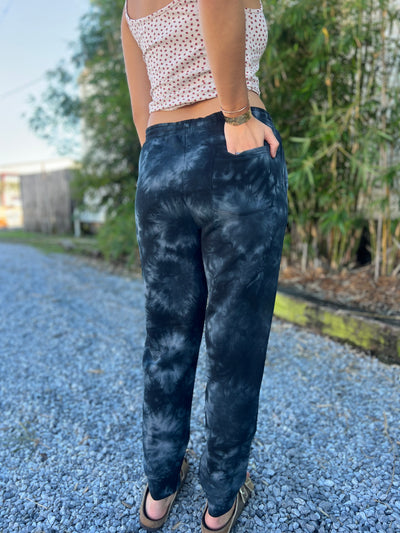 Waterboyz TieDye Fleece Sweat Pant Black