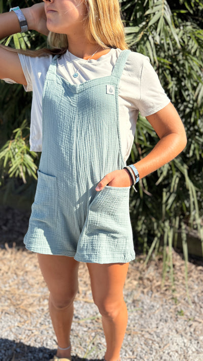WBZ Womens Hailey Romper - Seafoam