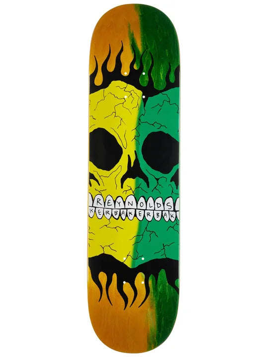 Baker Andrew Renyolds Rasta Skull Deck 8.38