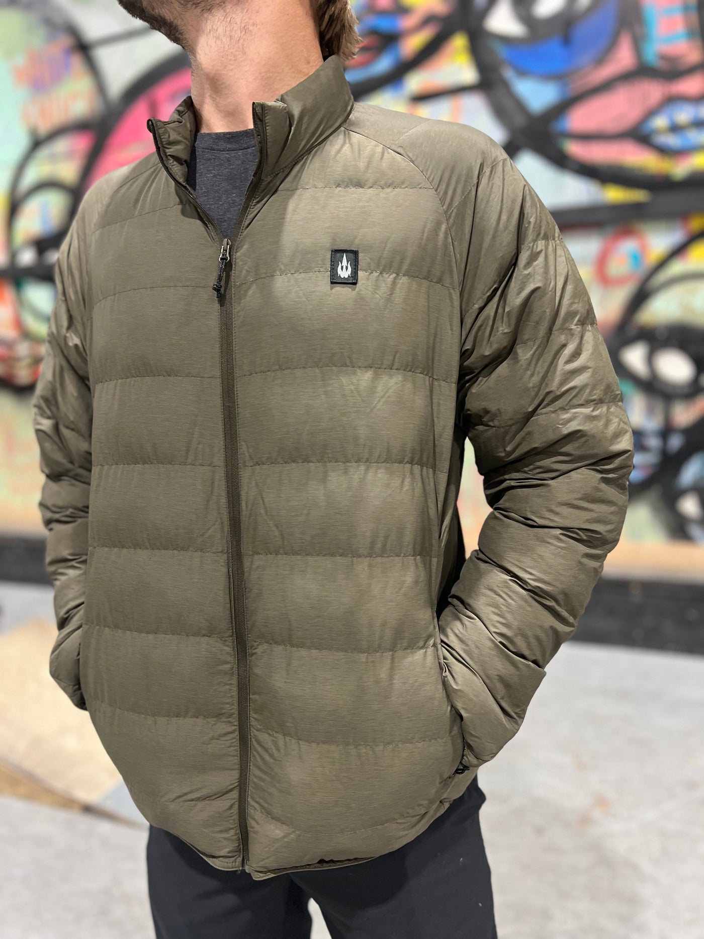 Waterboyz Longitude Puff Jacket Olive