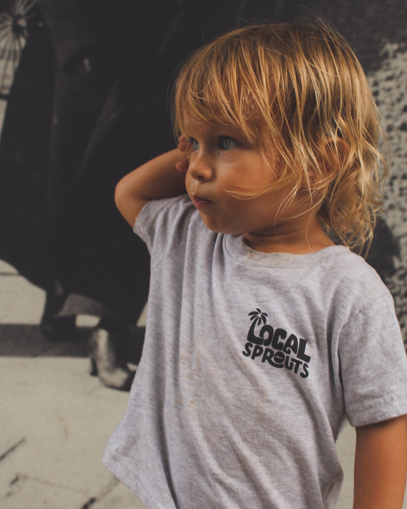 Local Sprouts Kids Bones S/S tee - Ash