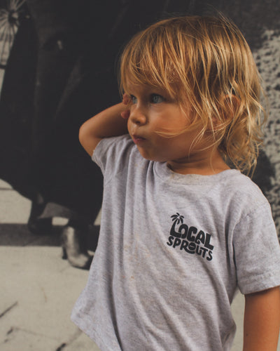 Local Sprouts Kids Bones S/S tee - Ash