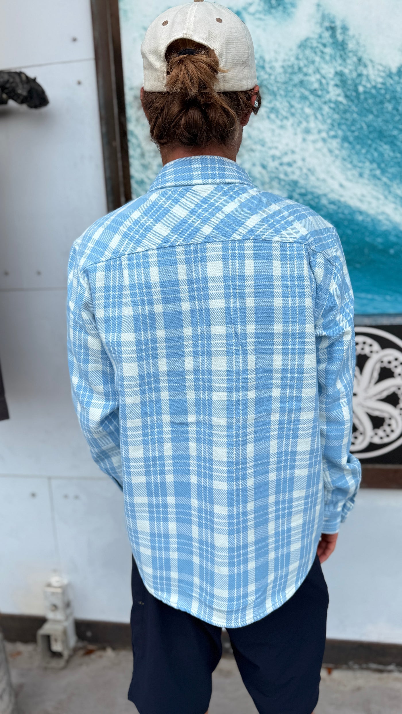 WBZ Fowler Flannel- Light Blue