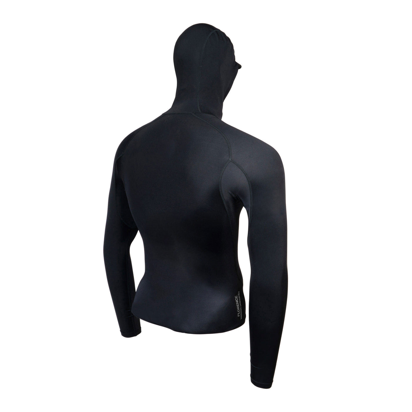 Florence Marine L/S Hooded Rashguard - Black
