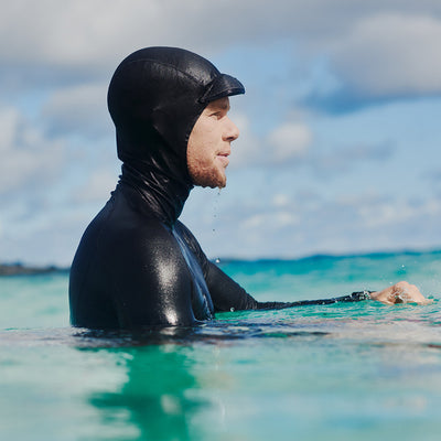 Florence Marine L/S Hooded Rashguard - Black