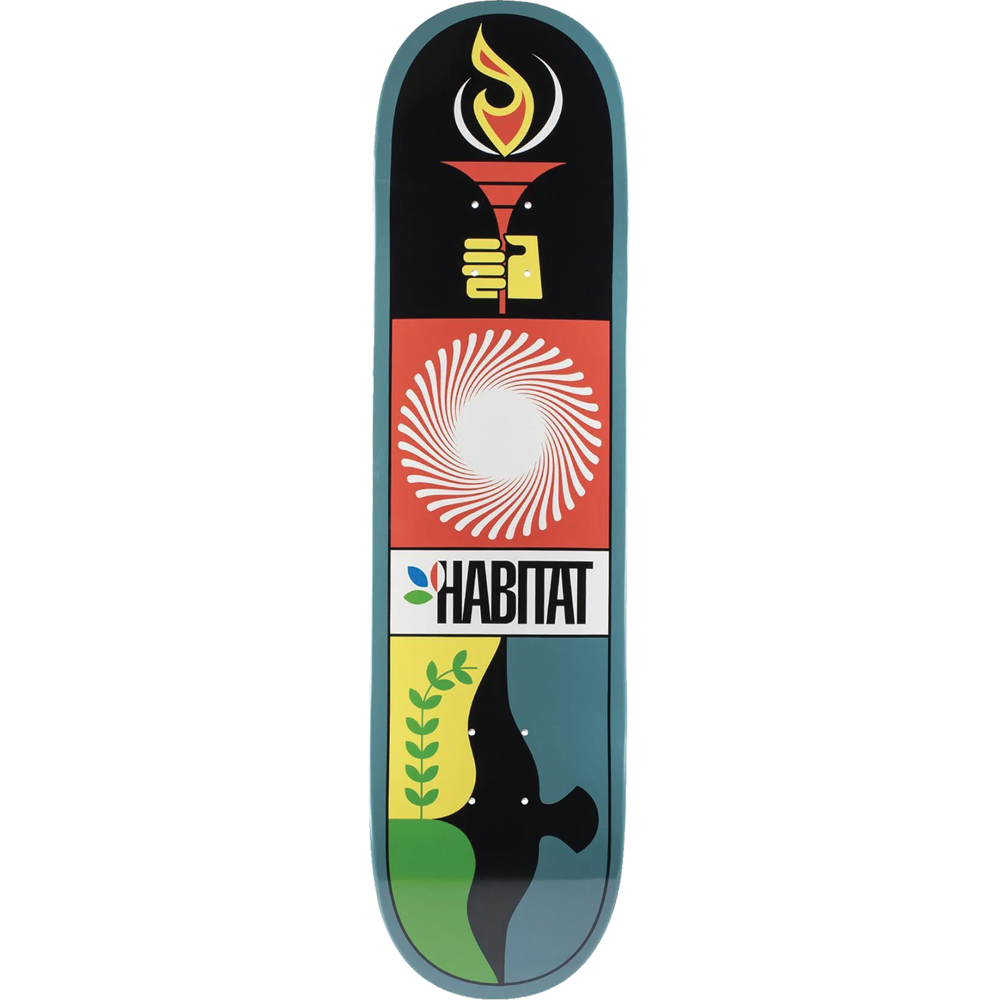 Habitat Skateboards Torch Terratone Dipped Skateboard Deck - 8.25"