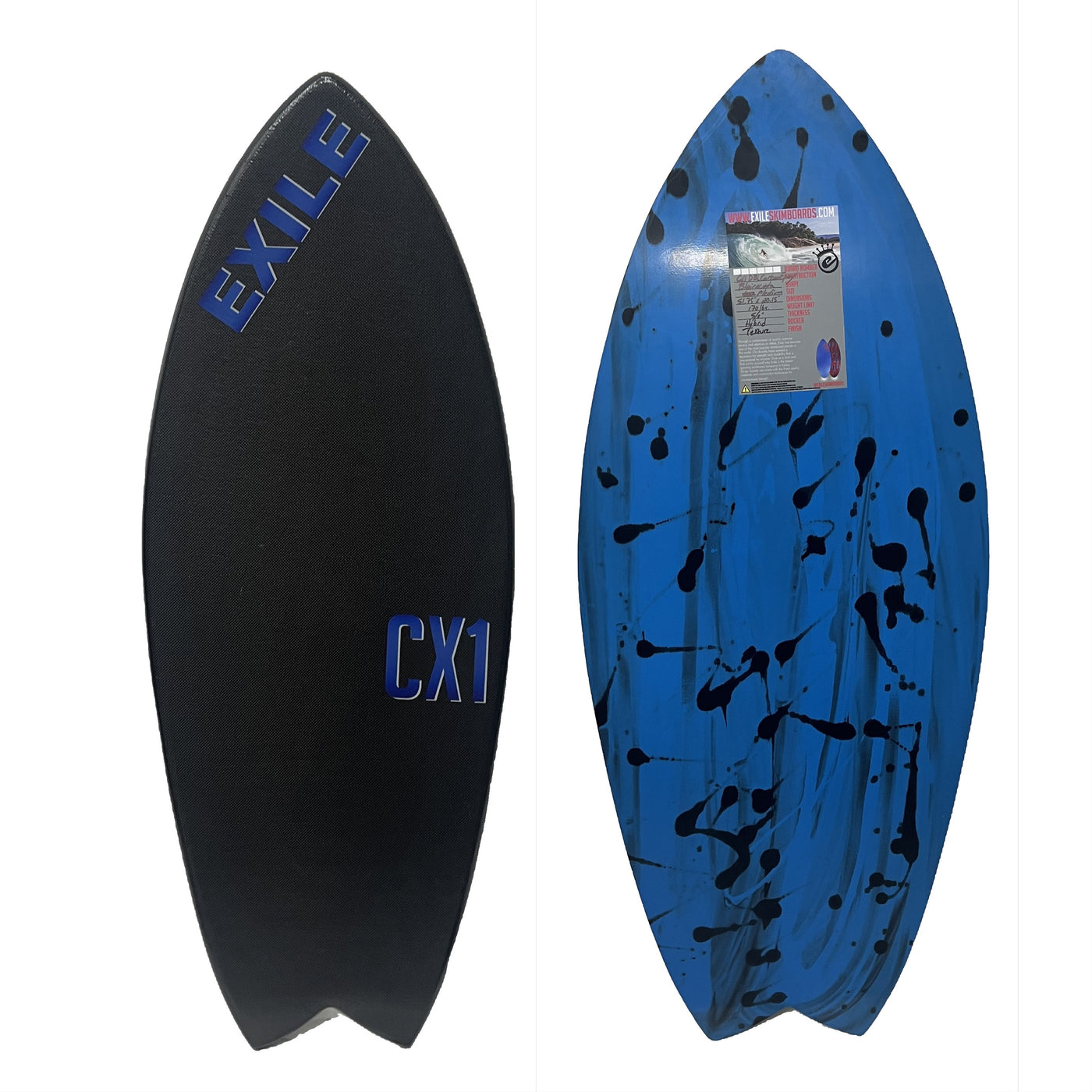 Exile CX1 Blairacuda Med (Carbon/ Blue)