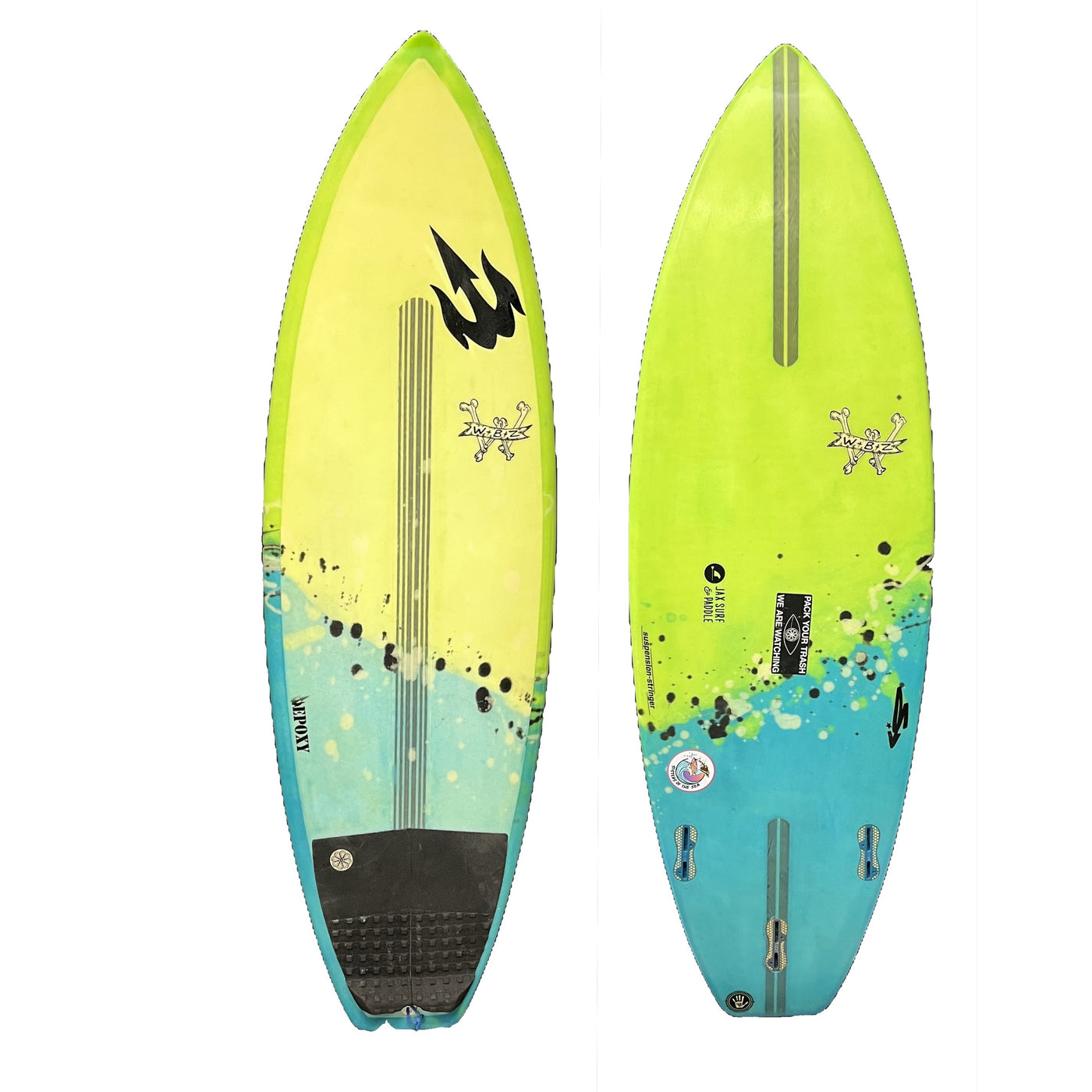 Used 5'1" WBZ Squash Tail (blue/yellow)