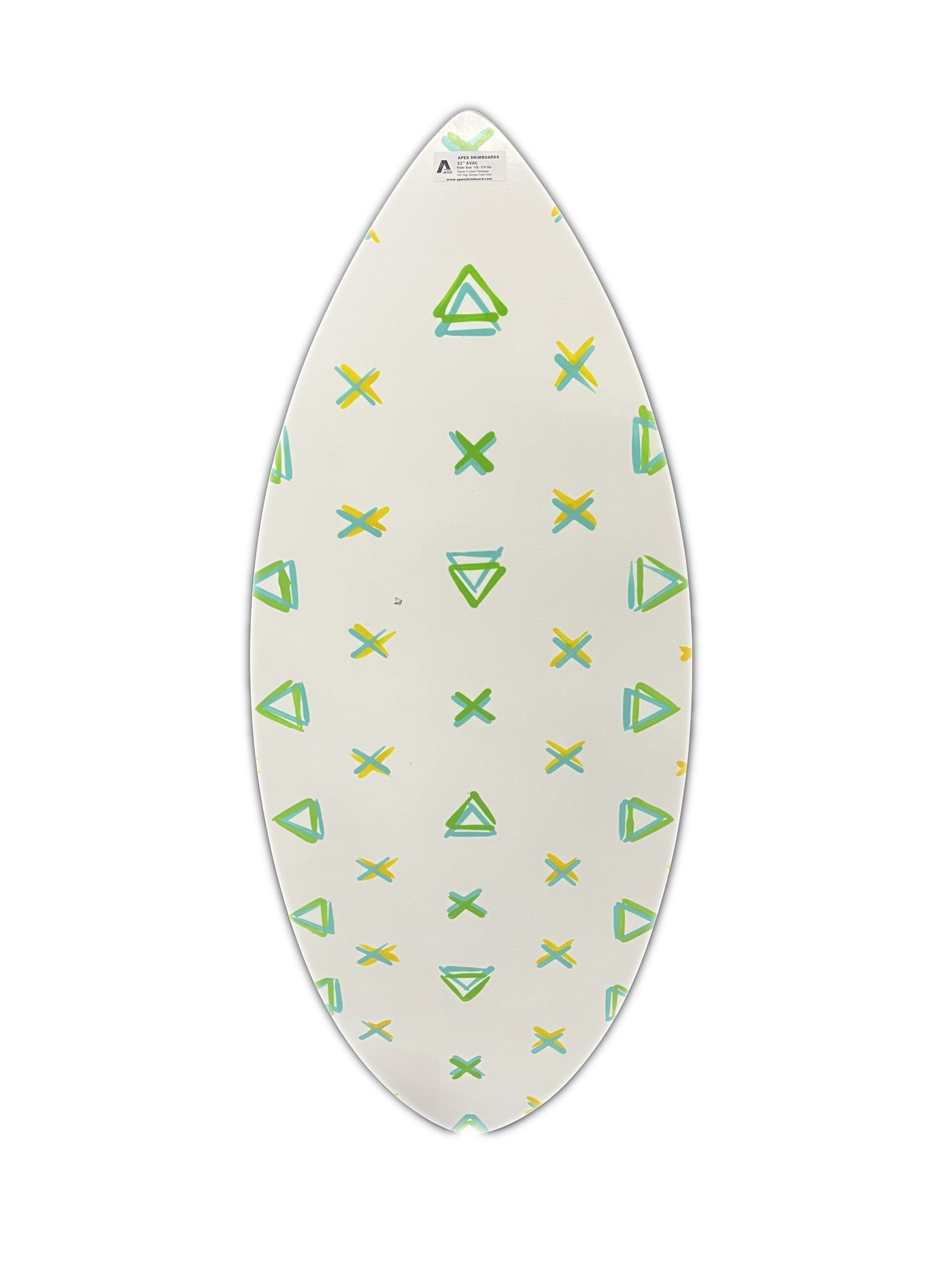 51" Apex Avac Skimboard White