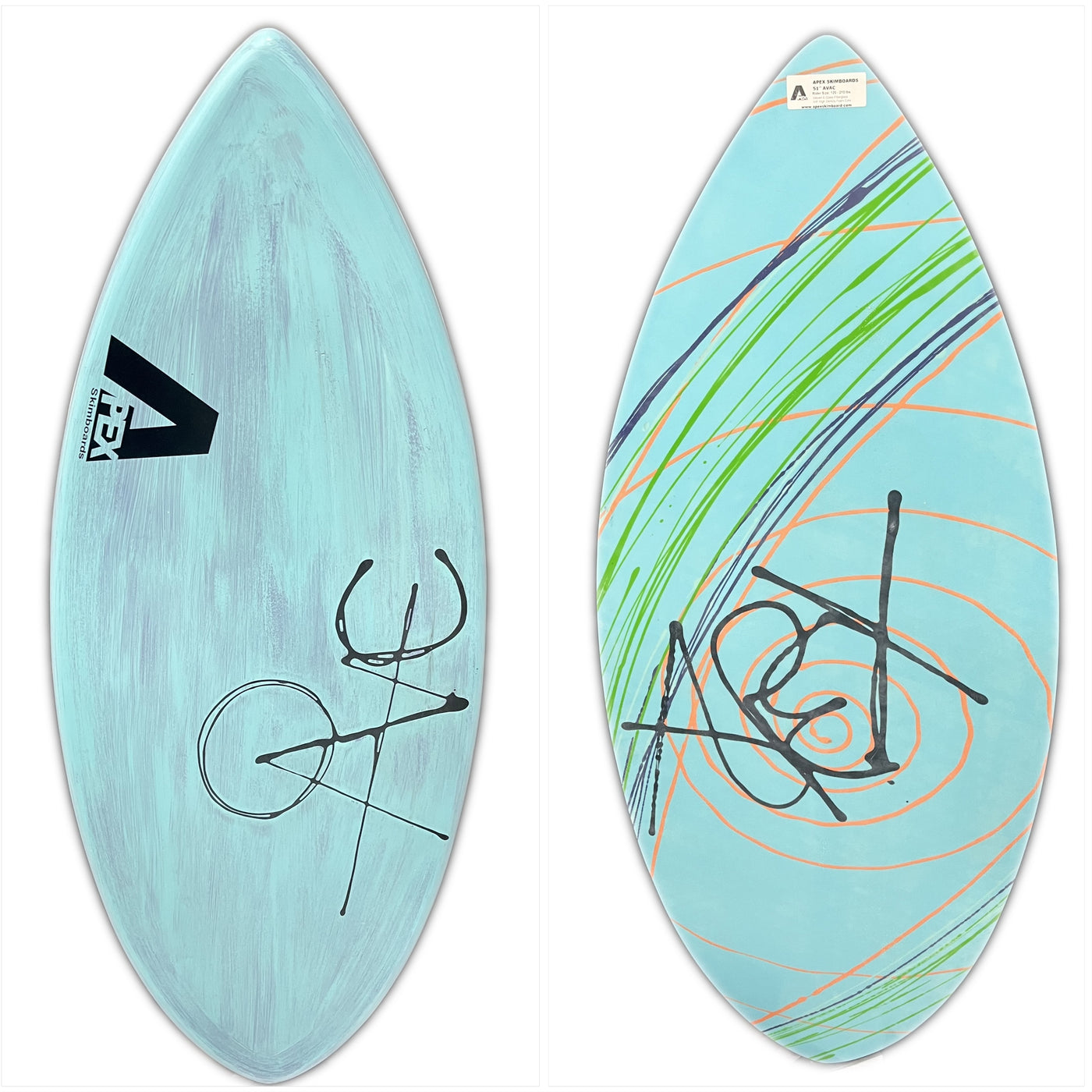 51" Apex Avac Skimboard BLue