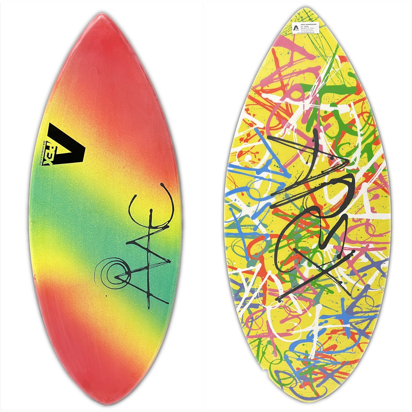 51" Apex Avac Skimboard RYG