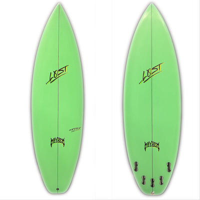 Lost 5'8" Ripper 5 Fin FCS II Green