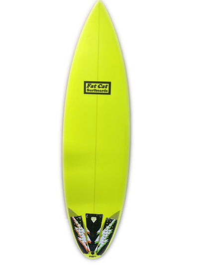 CON - USED 5'11" Fat Cat Surfboard (Yellow)