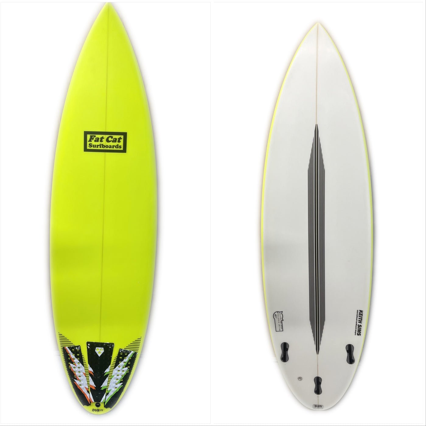 CON - USED 5'11" Fat Cat Surfboard (Yellow)