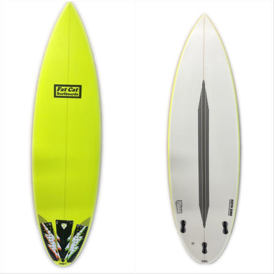 CON - USED 5'11" Fat Cat Surfboard (Yellow)