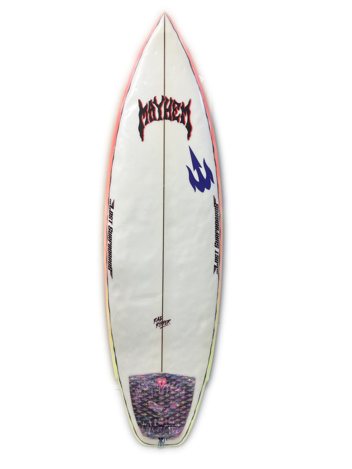 Used 6'0" Lost Surfboard (Clear/ Mulit Color)