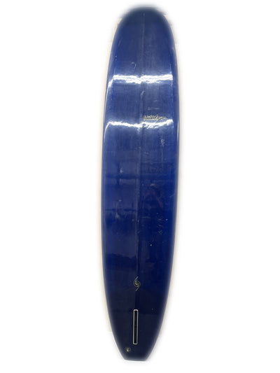 CON - USED 9'0" WBZ Longboard (white/ blue rails)
