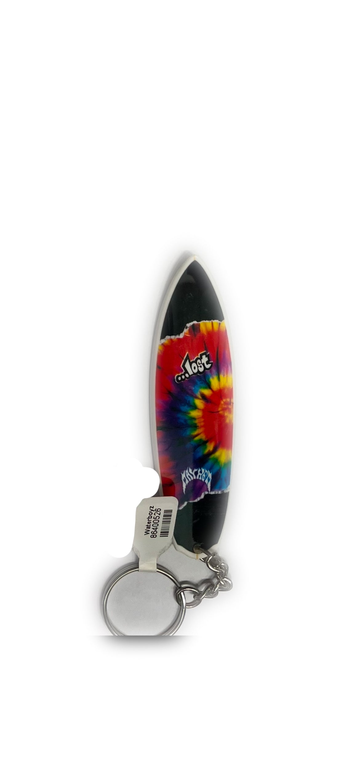 Lost Surfboard Keychain- Tie Dye