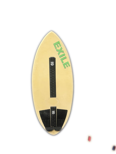 Used Exile 53" Pro Shape Skimboard - Tan Deck - Color Swirl Hull