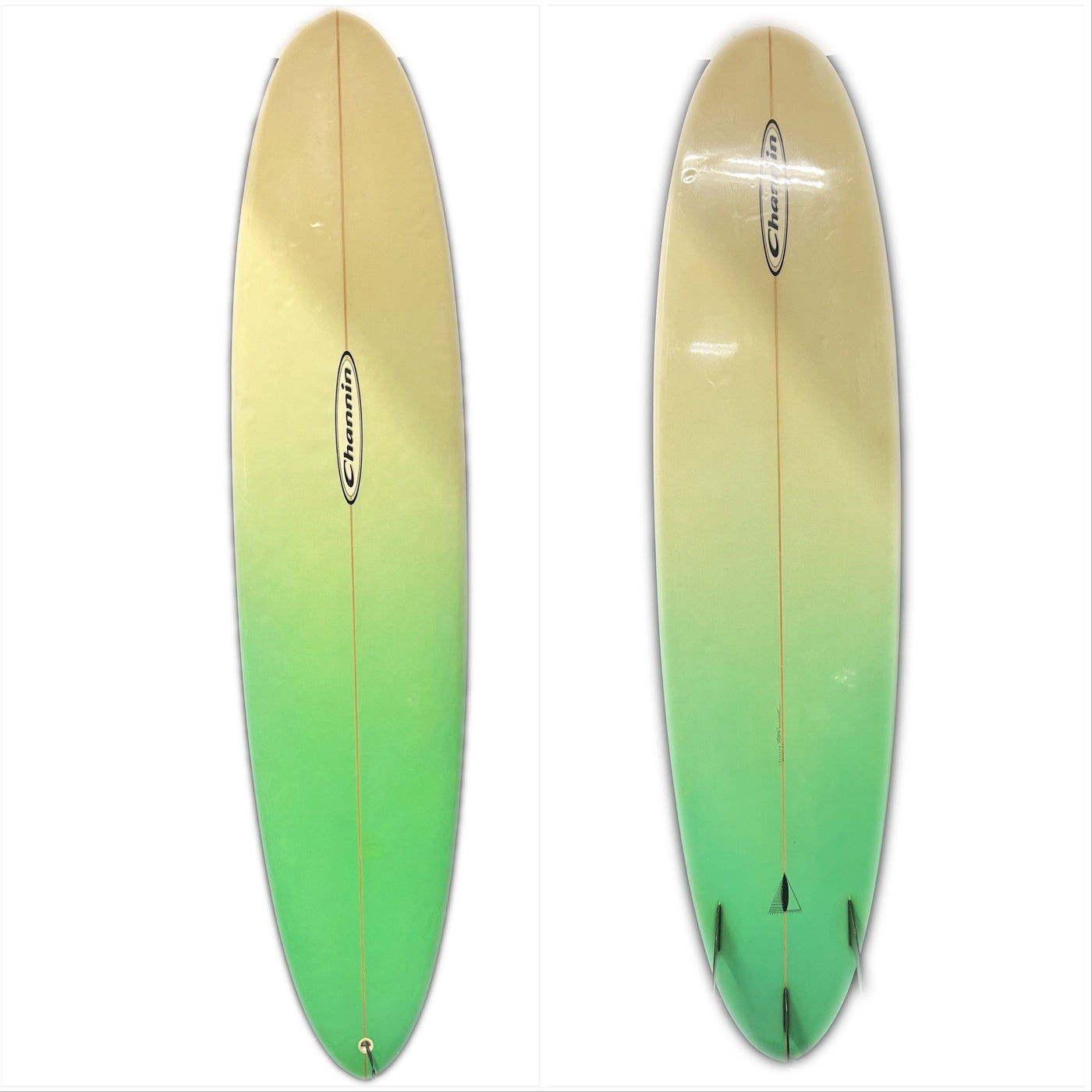 Used 8'0" Channin Funboard - Green - Glass In Fins (3x)