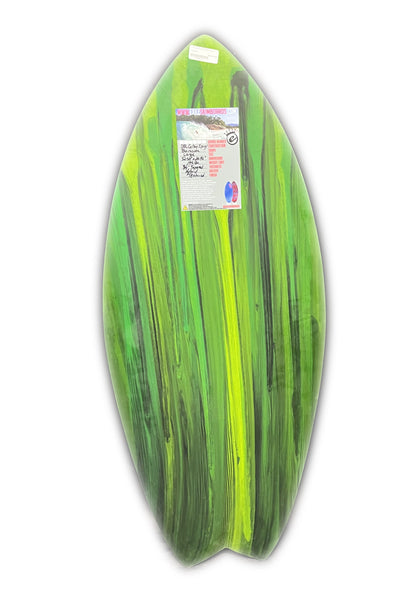 Exile Large Blairacuda 3/4" to 5/8" Double Carbon Skimboard - Green