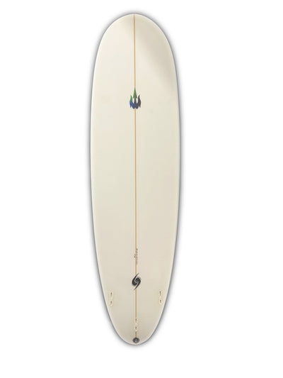 WBZ 6'10" Splatter Speed Surfboard - Green Deck
