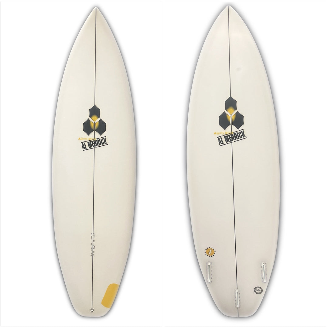 Al Merrick 5'11' Shortboard - Clear (futures) – Waterboyz