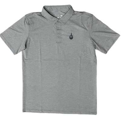 WBZ Trident S/S Polo Shirt - Heather Stone