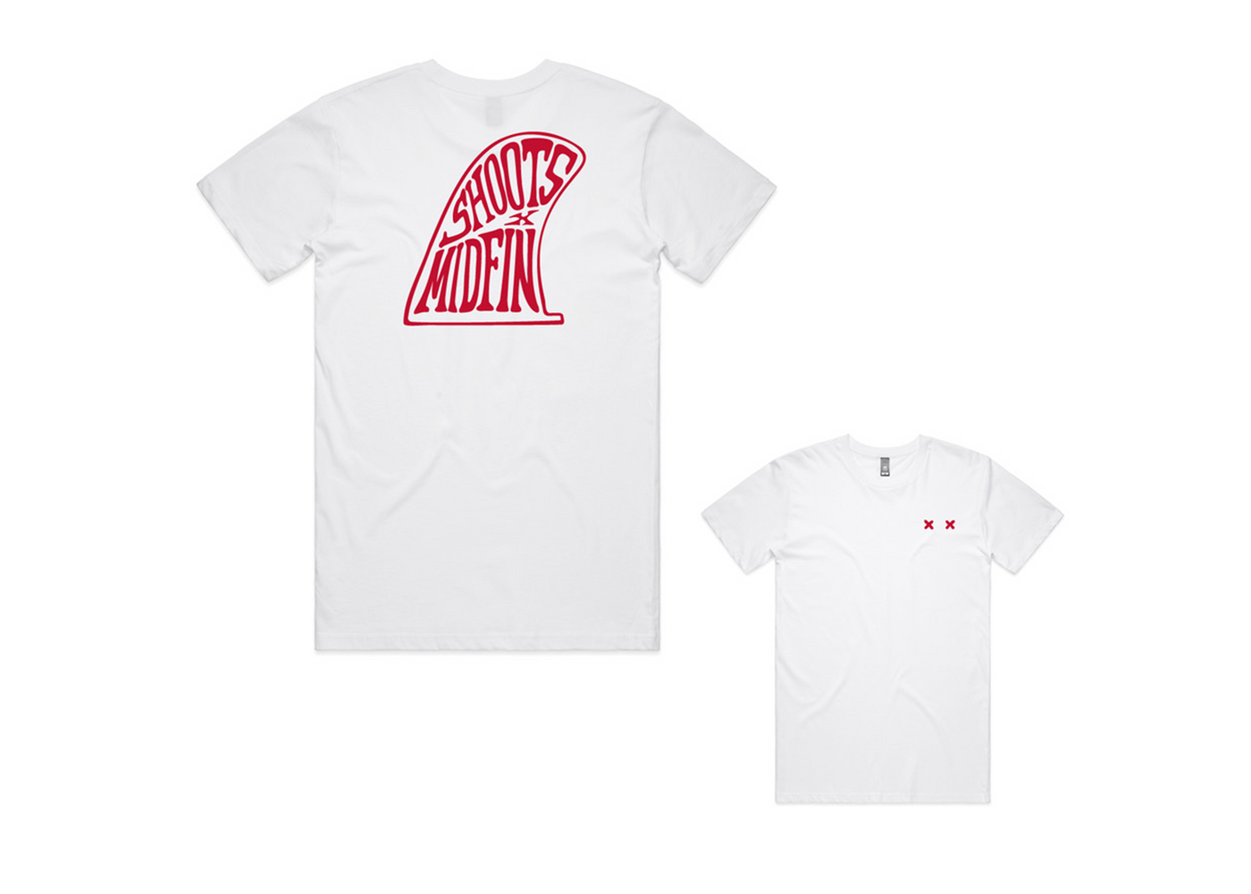 Midfin S/S SHOOTSxMIDFIN White Tee