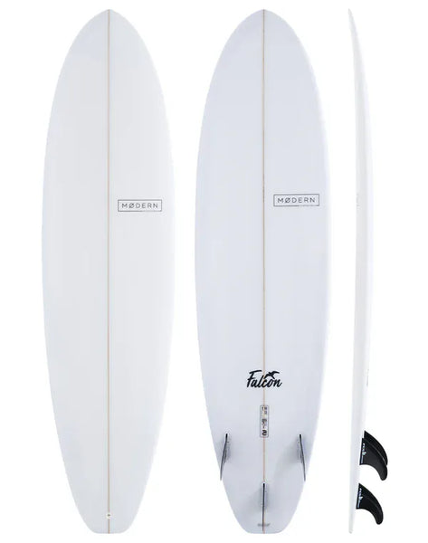 Modern 6'8” Falcon PU Clear | High-Performance Surfboard – Waterboyz