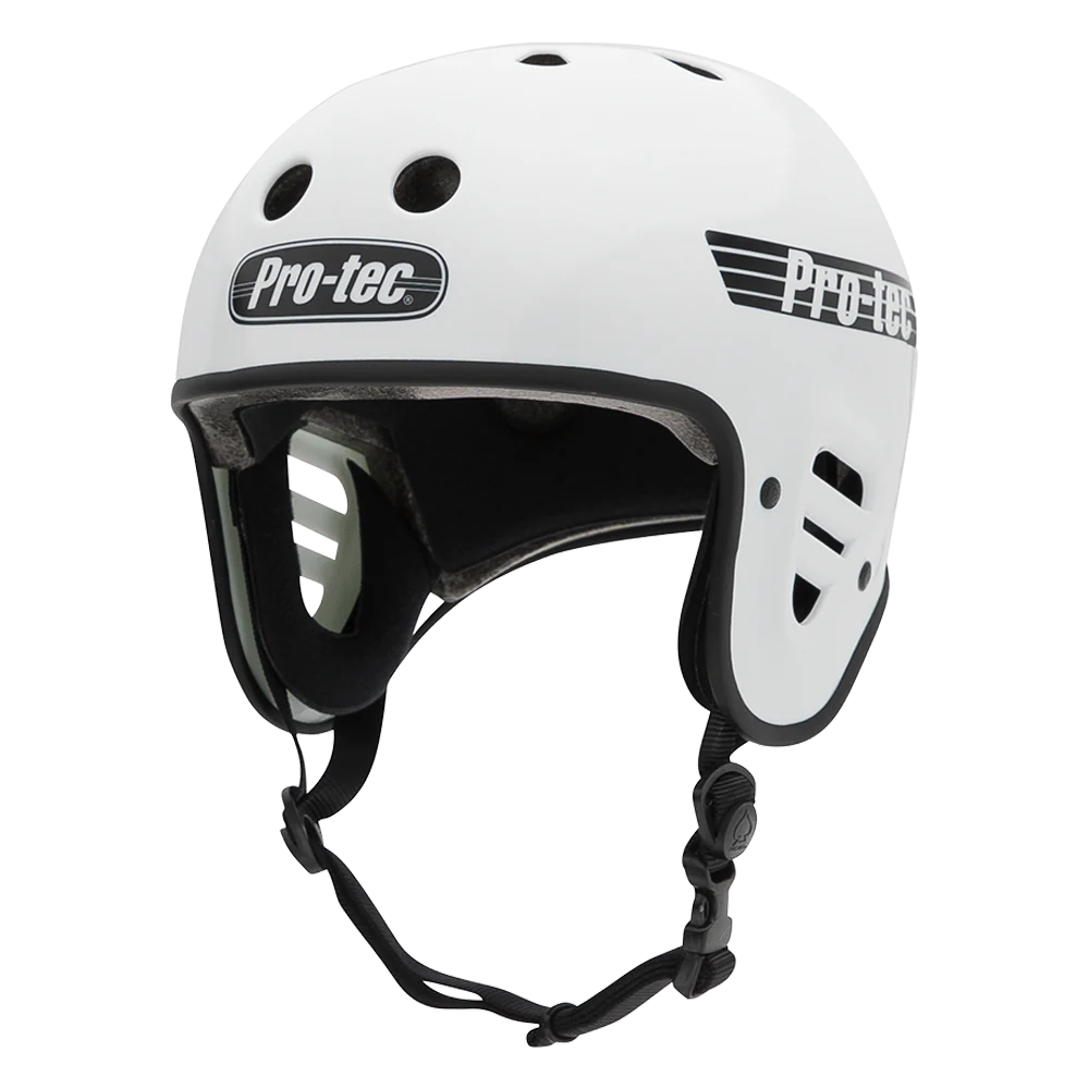 Protec Full Cut Gloss White Skate Helmet