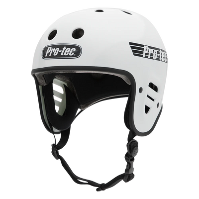 Protec Full Cut Gloss White Skate Helmet