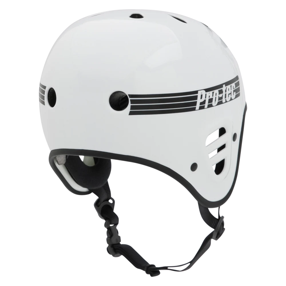 Protec Full Cut Gloss White Skate Helmet