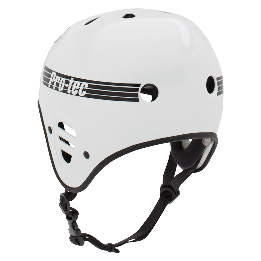 Protec Full Cut Gloss White Skate Helmet