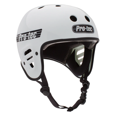 Protec Full Cut Gloss White Skate Helmet