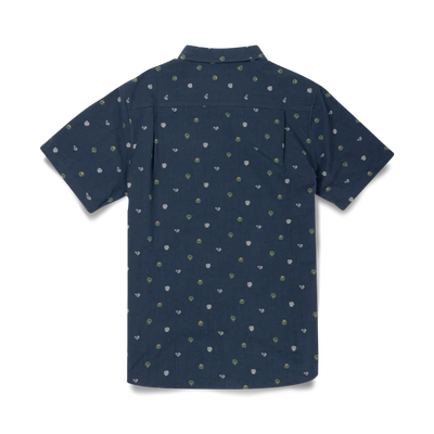 Roark Journey S/S Woven Navy Dobby Button Up