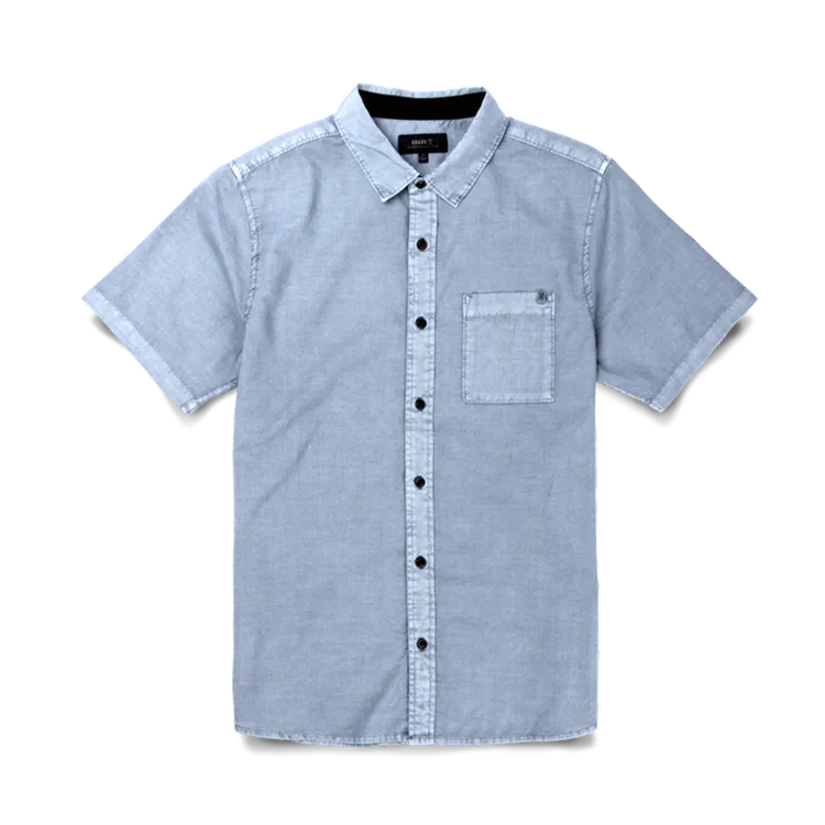 Roark Made to Fade Woven Button Up - Washed Slate